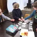 Harry and Fred play cards, The Star Wing Winter Beer Fest, Redgrave, Suffolk - 31st January 2020