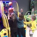 The children get to play the basketball game for real, Clip and Climb, The Havens, Ipswich - 15th February 2020