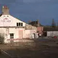 The partly-demolished Ark pub in Thetford, A Trip to High Lodge, Brandon, Suffolk - 7th March 2020