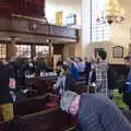 The congregation files out after the service, A SwiftKey Memorial Service, Covent Garden, London  - 13th March 2020