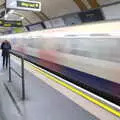 A tube train heads off to Cockfosters, A SwiftKey Memorial Service, Covent Garden, London  - 13th March 2020