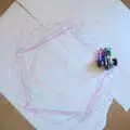 The MicroBot runs around like a Spirograph, The Old Brickworks and a New Road, Hoxne and Eye, Suffolk - 26th May 2020