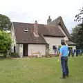 Clive watches the skies, A Picnic at Clive and Suzanne's, Braisworth, Suffolk - 11th July 2020