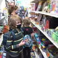 The boys in a pound shop, Camping on the Coast, East Runton, North Norfolk - 25th July 2020