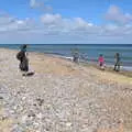 On the beach, heading towards West Runton, Camping on the Coast, East Runton, North Norfolk - 25th July 2020