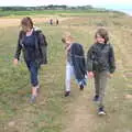 We walk back along the cliff path, Camping on the Coast, East Runton, North Norfolk - 25th July 2020