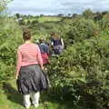 We plough through the bracken, A Game of Cricket, and a Walk Around Chagford, Devon - 23rd August 2020