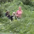 The gang in the bracken, A Game of Cricket, and a Walk Around Chagford, Devon - 23rd August 2020