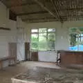 Inside the almost-derelict pavillion, A Game of Cricket, and a Walk Around Chagford, Devon - 23rd August 2020
