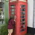 Fred peers into an K6 phone box, A Game of Cricket, and a Walk Around Chagford, Devon - 23rd August 2020