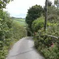 The lane near Sis's pad is fully in leaf, A Walk up Hound Tor, Dartmoor, Devon - 24th August 2020