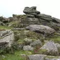 More irregular granite piles, A Walk up Hound Tor, Dartmoor, Devon - 24th August 2020