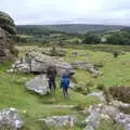 Isobel and Harry, A Walk up Hound Tor, Dartmoor, Devon - 24th August 2020