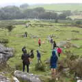 Heading back down, A Walk up Hound Tor, Dartmoor, Devon - 24th August 2020