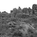 A solitary figure on the tor, A Walk up Hound Tor, Dartmoor, Devon - 24th August 2020