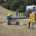 Harry's on a cannon, A Trip to Orford, Suffolk - 29th August 2020