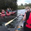 The two 'boats' come together, Camping at Three Rivers, Geldeston, Norfolk - 5th September 2020