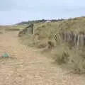 A collapsing fence, Sizewell Beach and the Lion Pub, Sizewell and Theberton, Suffolk - 4th October 2020