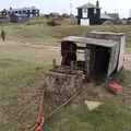A derelict boat winch, Sizewell Beach and the Lion Pub, Sizewell and Theberton, Suffolk - 4th October 2020