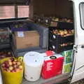 The van is well packed with apples, Trevor's Last Apple Pressing, Carleton Rode and Shelfanger, Norfolk - 18th October 2020