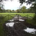 A double gate into a field, A Walk Around Thornham Estate, Thornham Magna, Suffolk - 18th October 2020