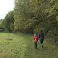 We walk around a field margin, A Walk Around Thornham Estate, Thornham Magna, Suffolk - 18th October 2020