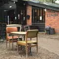 The Forge Café has moved its furniture outside, A Walk Around Thornham Estate, Thornham Magna, Suffolk - 18th October 2020