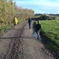 On the path beyond Nick's Lane, A Walk Around the Avenue, Brome, Suffolk - 25th October 2020