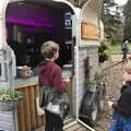 The boys hang around at the Coffee Café, A Trip to Lynford Arboretum, Mundford, Norfolk - 30th October 2020