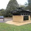 Down the road from the hotel, there's a tank, A Trip to Sandringham Estate, Norfolk - 31st October 2020