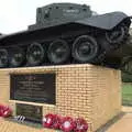 A tank memorial to the Desert Rats, A Trip to Sandringham Estate, Norfolk - 31st October 2020