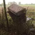 Some knobwit has dumped a sofa in the hedge, Pre-Lockdown in Station 119, Eye, Suffolk - 4th November 2020