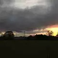 Dark clouds over the airfield turbines, Pre-Lockdown in Station 119, Eye, Suffolk - 4th November 2020