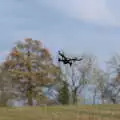 The drone flies around, Drone Flying and the Old Chapel, Thrandeston, Suffolk - 15th November 2020