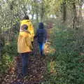 We press on further up the path, Drone Flying and the Old Chapel, Thrandeston, Suffolk - 15th November 2020