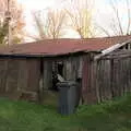 A ramshackle corrugated-iron shed, The Dereliction of Eye, Suffolk - 22nd November 2020