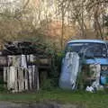 There's a derelict Volkswagen Transporter van, The Dereliction of Eye, Suffolk - 22nd November 2020