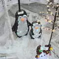 There are some amusing LED penguins for sale, Frosty Rides and a Christmas Tree, Diss Garden Centre, Diss, Norfolk - 29th November 2020