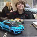 Fred and his Lego car, A Return to the Oaksmere, Brome, Suffolk - 8th December 2020