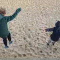 There's more leaping from the boys, A Return to the Beach, Southwold, Suffolk - 20th December 2020