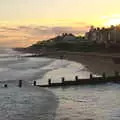 A view of Southwold in the setting sun, A Return to the Beach, Southwold, Suffolk - 20th December 2020