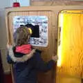 Harry looks into the Expressive Photobooth, A Return to the Beach, Southwold, Suffolk - 20th December 2020