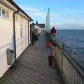 Isobel looks at the sea, A Return to the Beach, Southwold, Suffolk - 20th December 2020