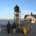 The boys look at Tim Hunkin's water clock, A Return to the Beach, Southwold, Suffolk - 20th December 2020