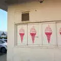 Line-art ice cream cones, A Return to the Beach, Southwold, Suffolk - 20th December 2020