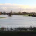 Large parts of the golf course are flooded, The Christmas Eve Floods, Diss, Norfolk - 24th December 2020