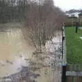 The flood is right up to Waveney Caravan Park, The Christmas Eve Floods, Diss, Norfolk - 24th December 2020