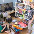 The boys with their various presents, Christmas Day, Brome, Suffolk - 25th December 2020