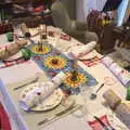 The Christmas table, Christmas Day, Brome, Suffolk - 25th December 2020