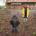 Fred pretends to be 2 foot tall, A Walk Around Redgrave and Lopham Fen, Redgrave, Suffolk - 3rd January 2021